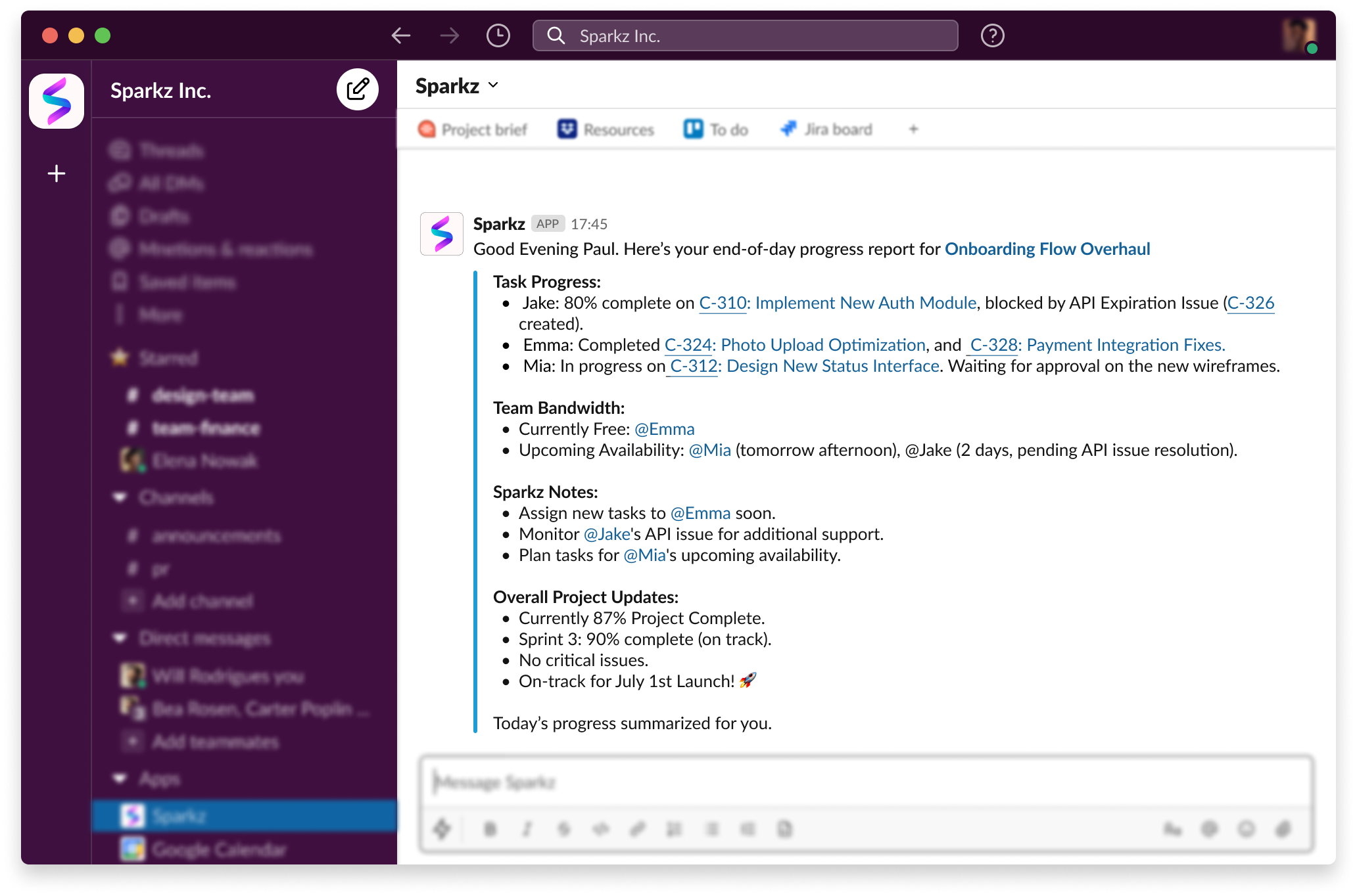 slack sparkz explainer